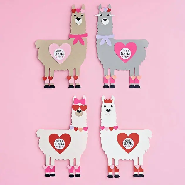 Loveable Llama Valentine Card Kit Get Yours