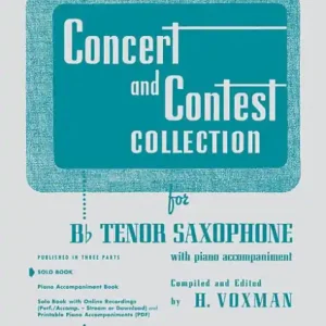 Limited Edition Concert and Contest Collection for Bb Tenor Saxophone: Solo Book Only