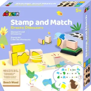 Stamp & Match - Create Dinosaurs Warranty Included