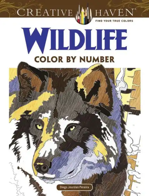 In Demand Creative Haven Wildlife Color by Number Coloring Book