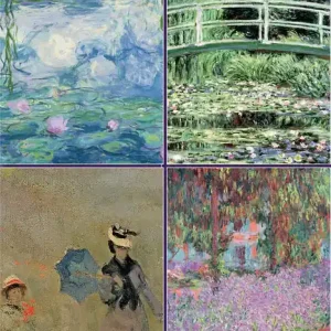 Set of 4 Magnetic Notepads: Monet Bargain