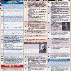 Certified American History 2 - 1865 to 2025: a QuickStudy Laminated Reference Guide
