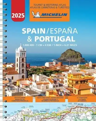 Must Have MICHELIN SPAIN & PORTUGAL ROAD ATLAS 2025